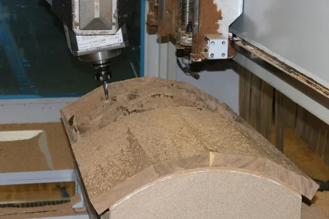 Rankenwerk während der Bearbeitung