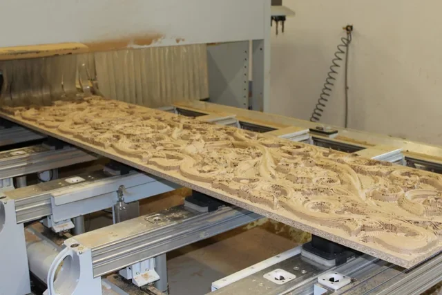 Rankenwerk auf der Maschine