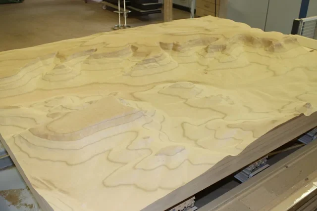 Geländemodell in MDF