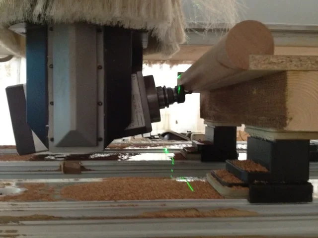 Fluting around the entire component using a ball cutter