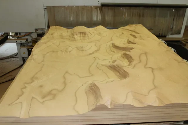 Geländemodell in MDF